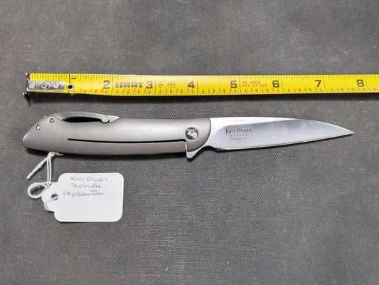 C.R.K.T. Ken Onion Design Swindle Folding Knife, First Production
