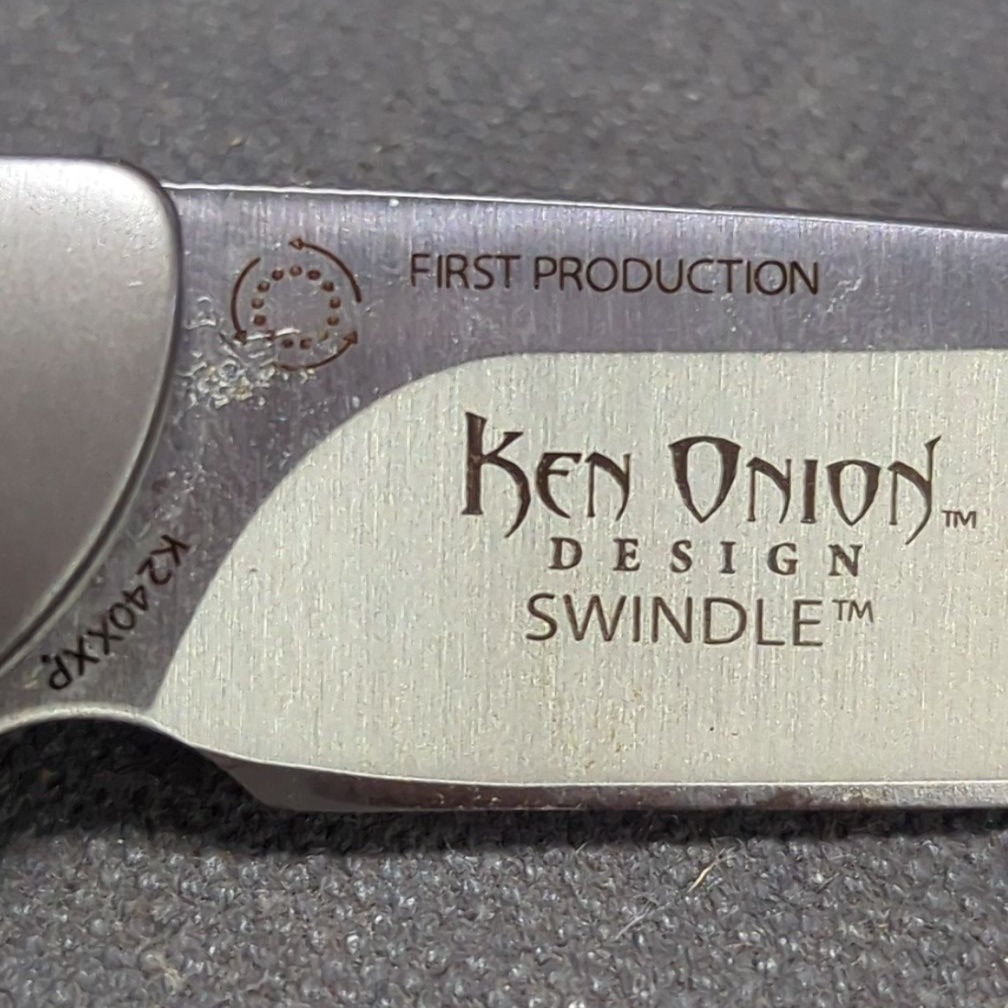 C.R.K.T. Ken Onion Design Swindle Folding Knife, First Production