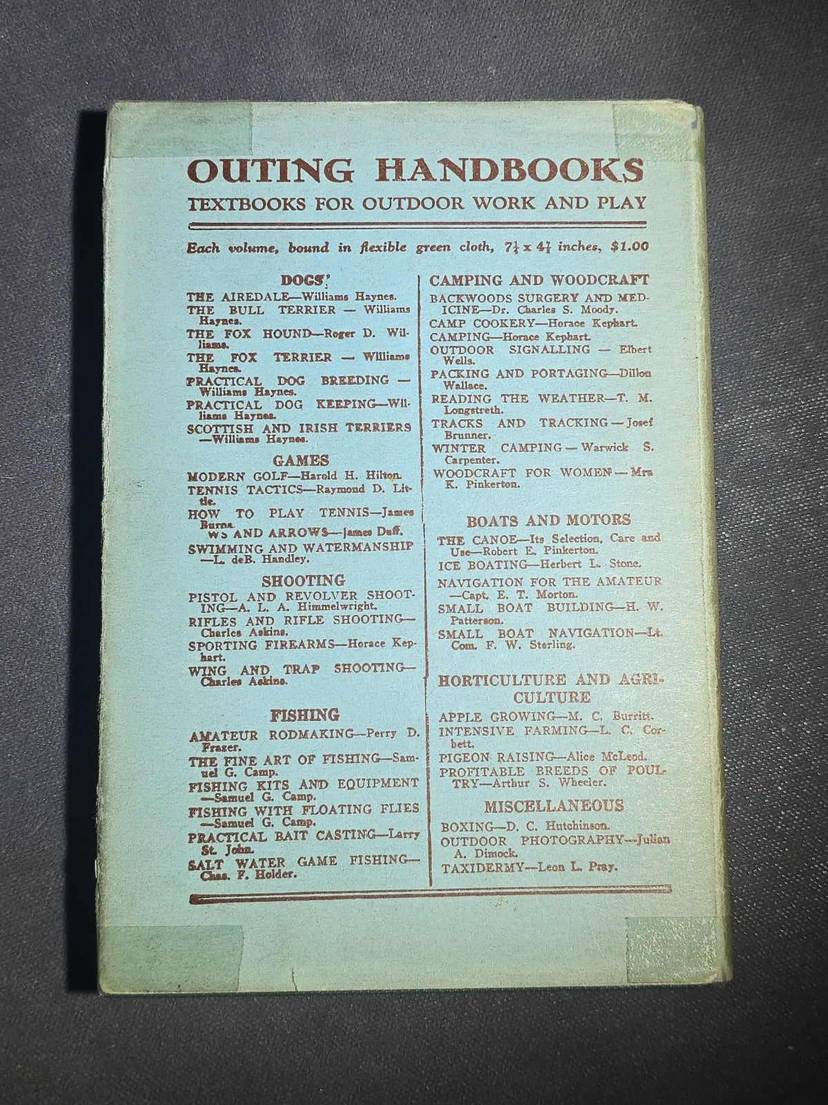"Wing and Trap Shooting" Vintage Shotgun and Sporting Book by Capt. Charles Askins, Illustrated with Diagrams, Outing Handbooks Series, Published by The Macmillan Company, New York, 1939