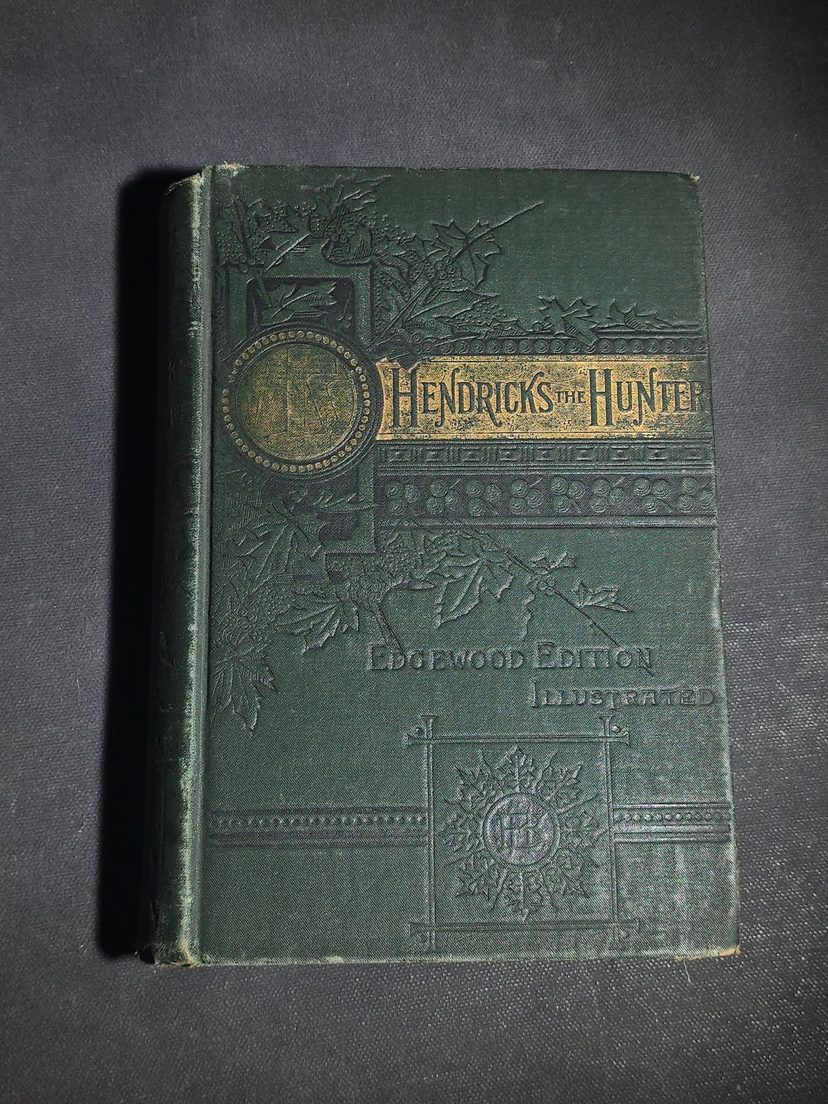 "Hendricks the Hunter; or, The Border Farm: A Tale of Zululand" Antique Illustrated Adventure Book by W. H. G. Kingston, Edgewood Edition, Published by Edgewood Publishing Company