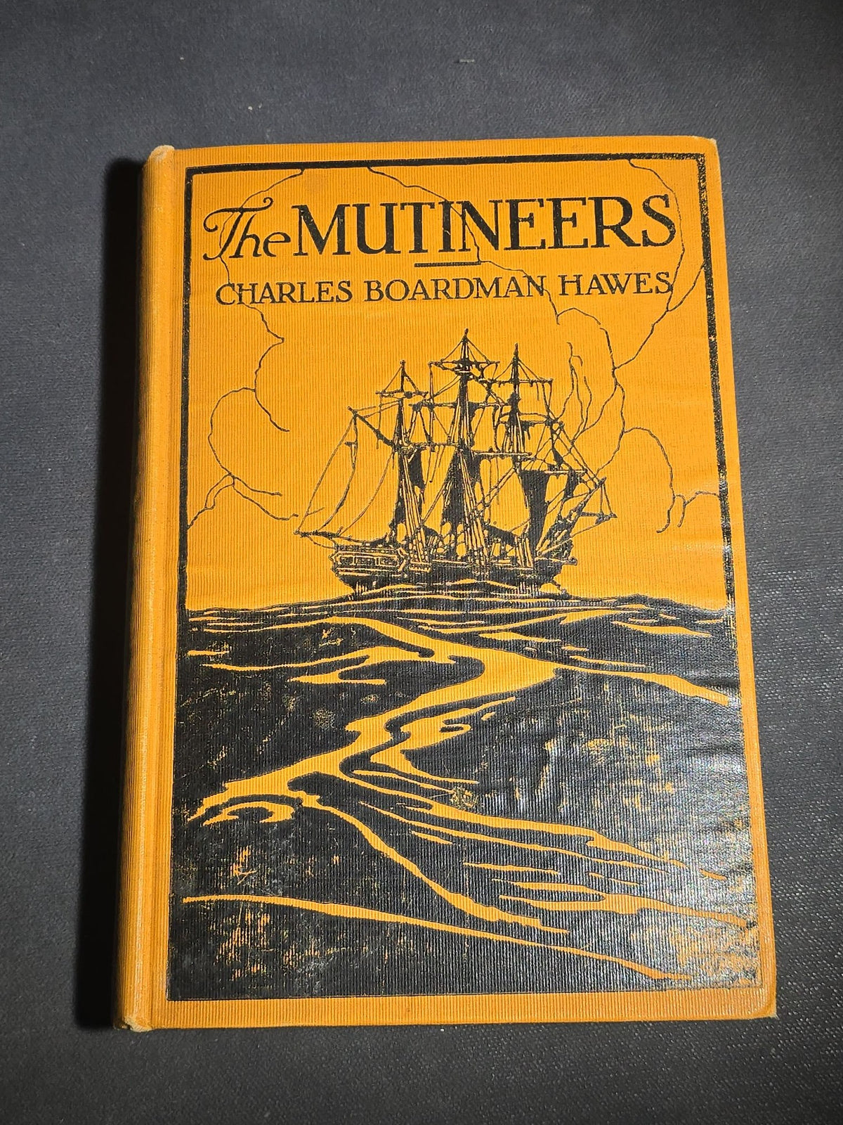 "The Mutineers" Antique Illustrated Maritime Adventure Book by Charles Boardman Hawes, Published by The Atlantic Monthly Press, Boston, 1922