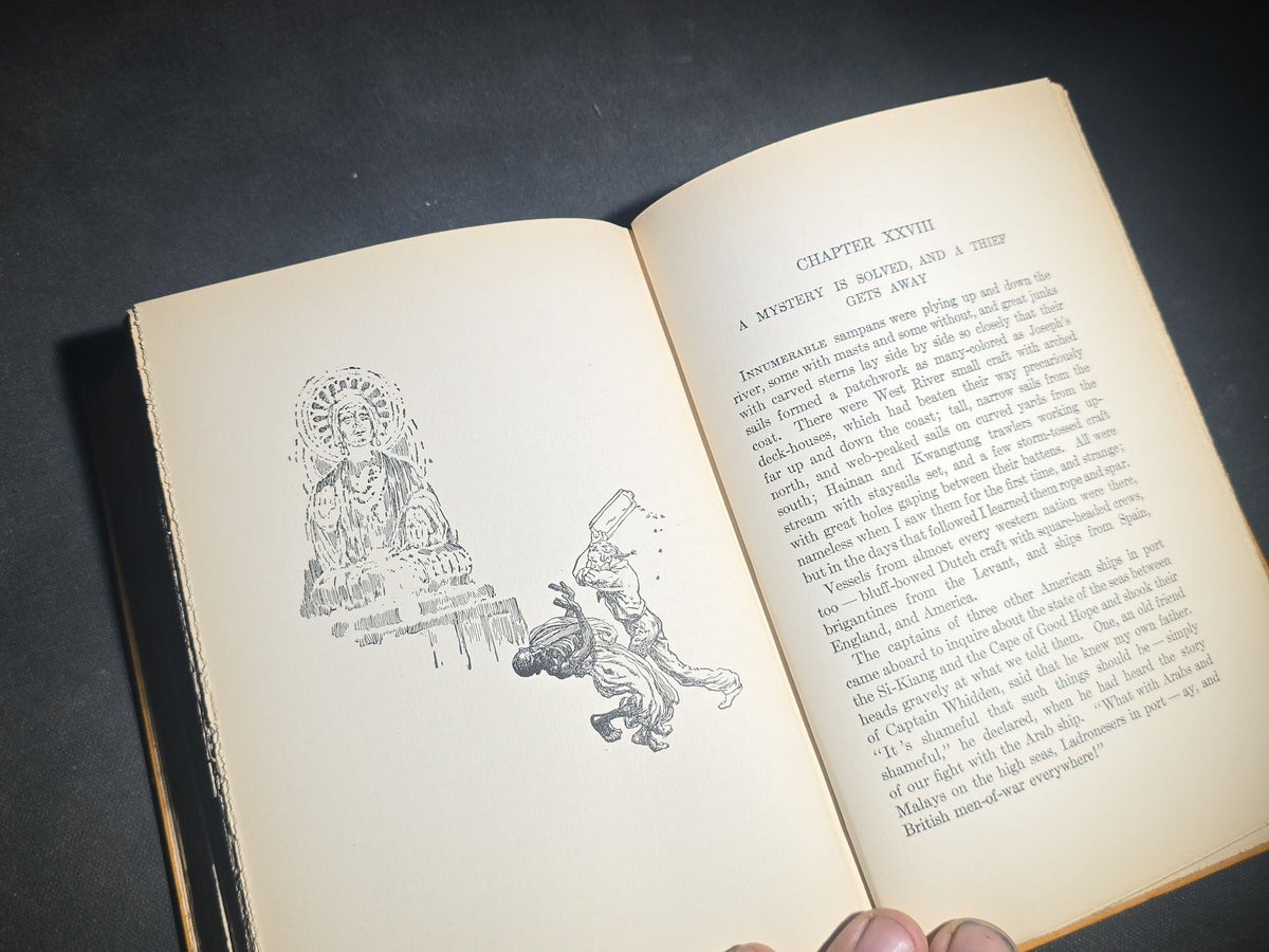 "The Mutineers" Antique Illustrated Maritime Adventure Book by Charles Boardman Hawes, Published by The Atlantic Monthly Press, Boston, 1922