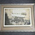 Lot 007 - Antique Framed Funeral Photograph of a Child in Open Casket Surrounded by Floral Arrangements, 7-3/4" W x 9-3/4" H