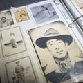 Lot 017 - Vintage Mexican-American Family Photo Album and Scrapbook, Barron and Lira Families, Caldwell, Texas, Circa 1930s-1950s, Including Photographs, Marriage Certificate, Newspaper Clippings, and Ephemera