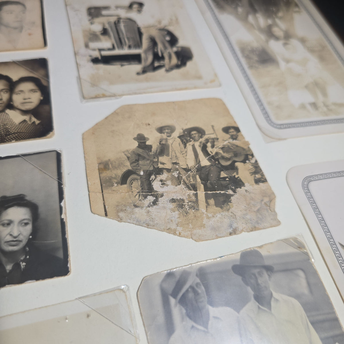 Vintage Mexican-American Family Photo Album and Scrapbook, Barron and Lira Families, Caldwell, Texas, Circa 1930s-1950s, Including Photographs, Marriage Certificate, Newspaper Clippings, and Ephemera