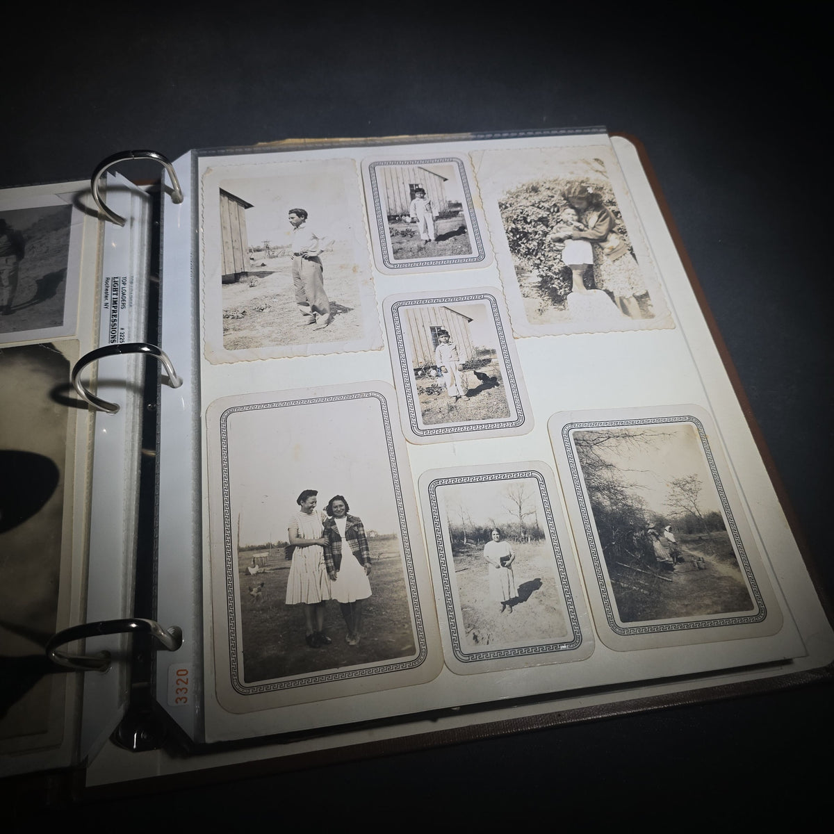 Vintage Mexican-American Family Photo Album and Scrapbook, Barron and Lira Families, Caldwell, Texas, Circa 1930s-1950s, Including Photographs, Marriage Certificate, Newspaper Clippings, and Ephemera