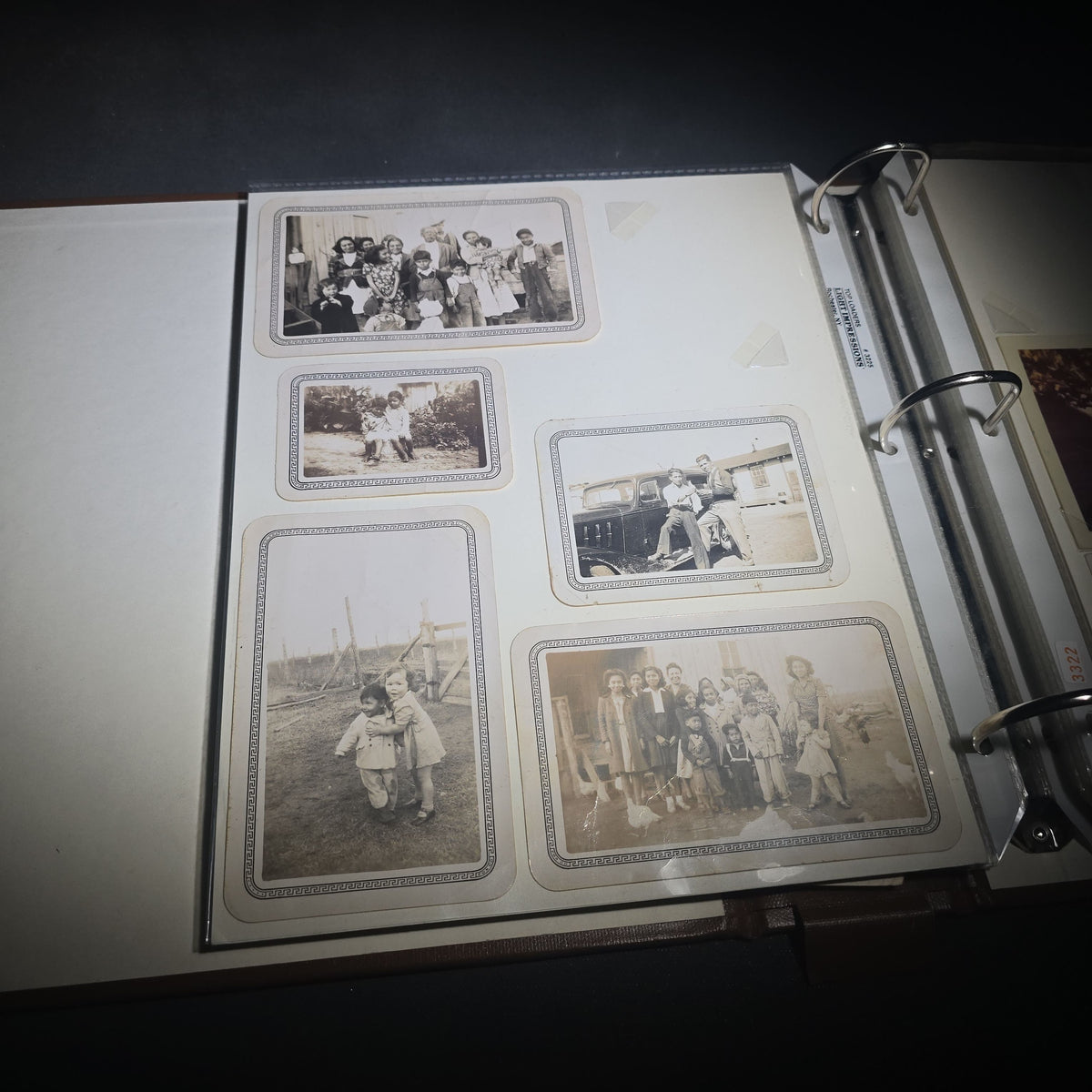Vintage Mexican-American Family Photo Album and Scrapbook, Barron and Lira Families, Caldwell, Texas, Circa 1930s-1950s, Including Photographs, Marriage Certificate, Newspaper Clippings, and Ephemera