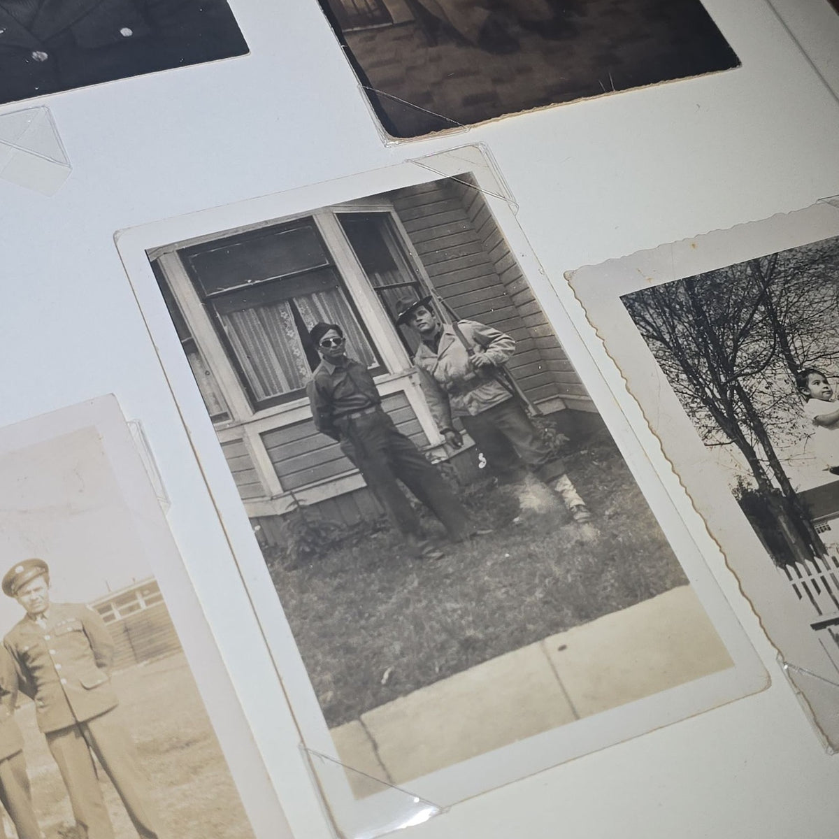 Vintage Mexican-American Family Photo Album and Scrapbook, Barron and Lira Families, Caldwell, Texas, Circa 1930s-1950s, Including Photographs, Marriage Certificate, Newspaper Clippings, and Ephemera
