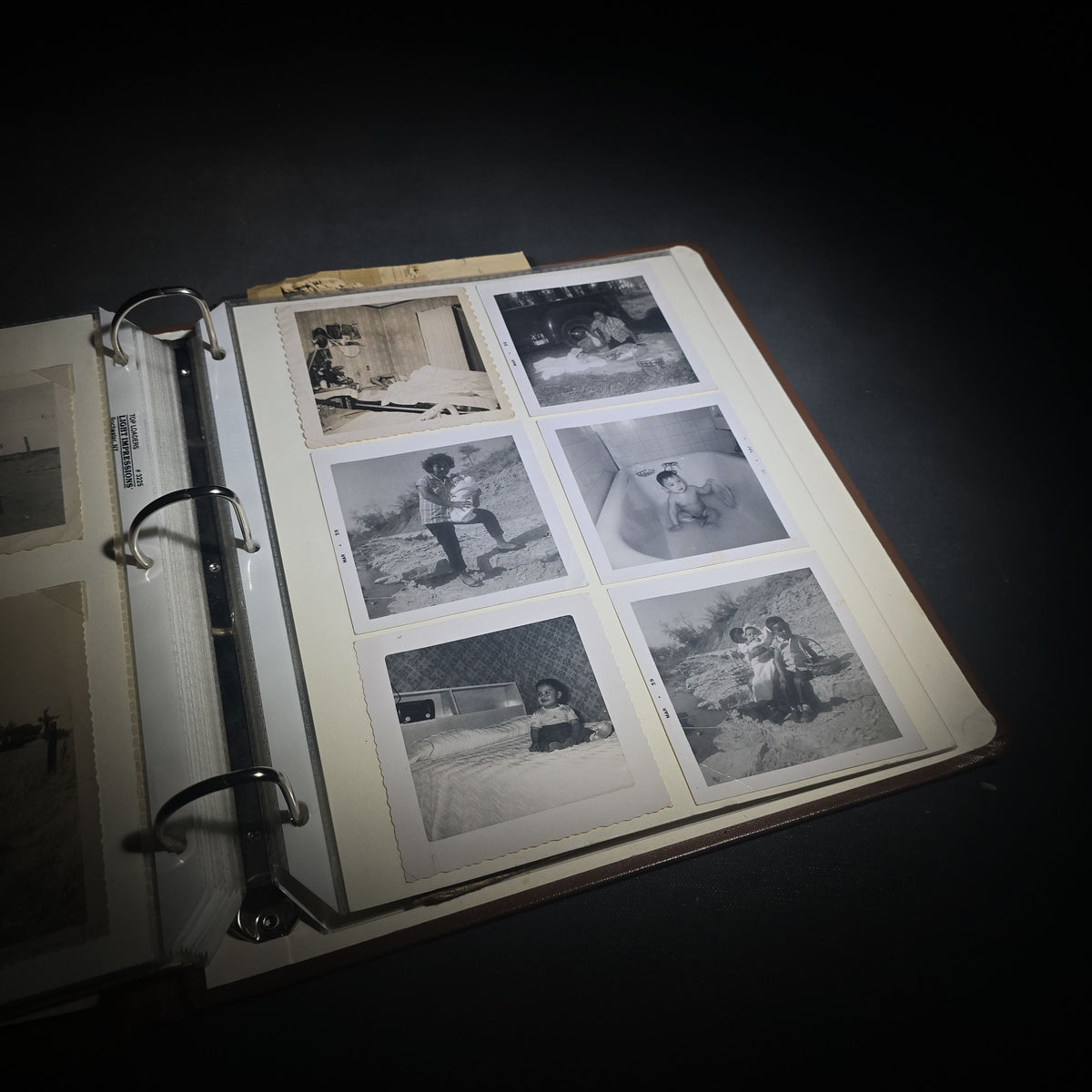Vintage Mexican-American Family Photo Album and Scrapbook, Barron and Lira Families, Caldwell, Texas, Circa 1930s-1950s, Including Photographs, Marriage Certificate, Newspaper Clippings, and Ephemera
