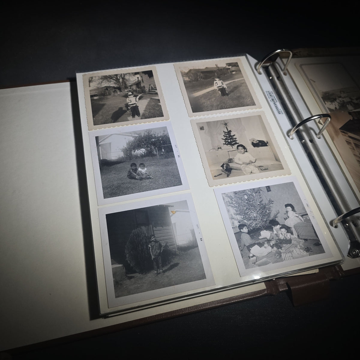 Vintage Mexican-American Family Photo Album and Scrapbook, Barron and Lira Families, Caldwell, Texas, Circa 1930s-1950s, Including Photographs, Marriage Certificate, Newspaper Clippings, and Ephemera