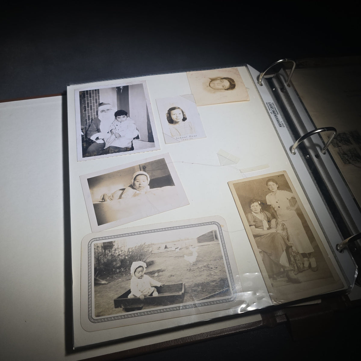 Vintage Mexican-American Family Photo Album and Scrapbook, Barron and Lira Families, Caldwell, Texas, Circa 1930s-1950s, Including Photographs, Marriage Certificate, Newspaper Clippings, and Ephemera