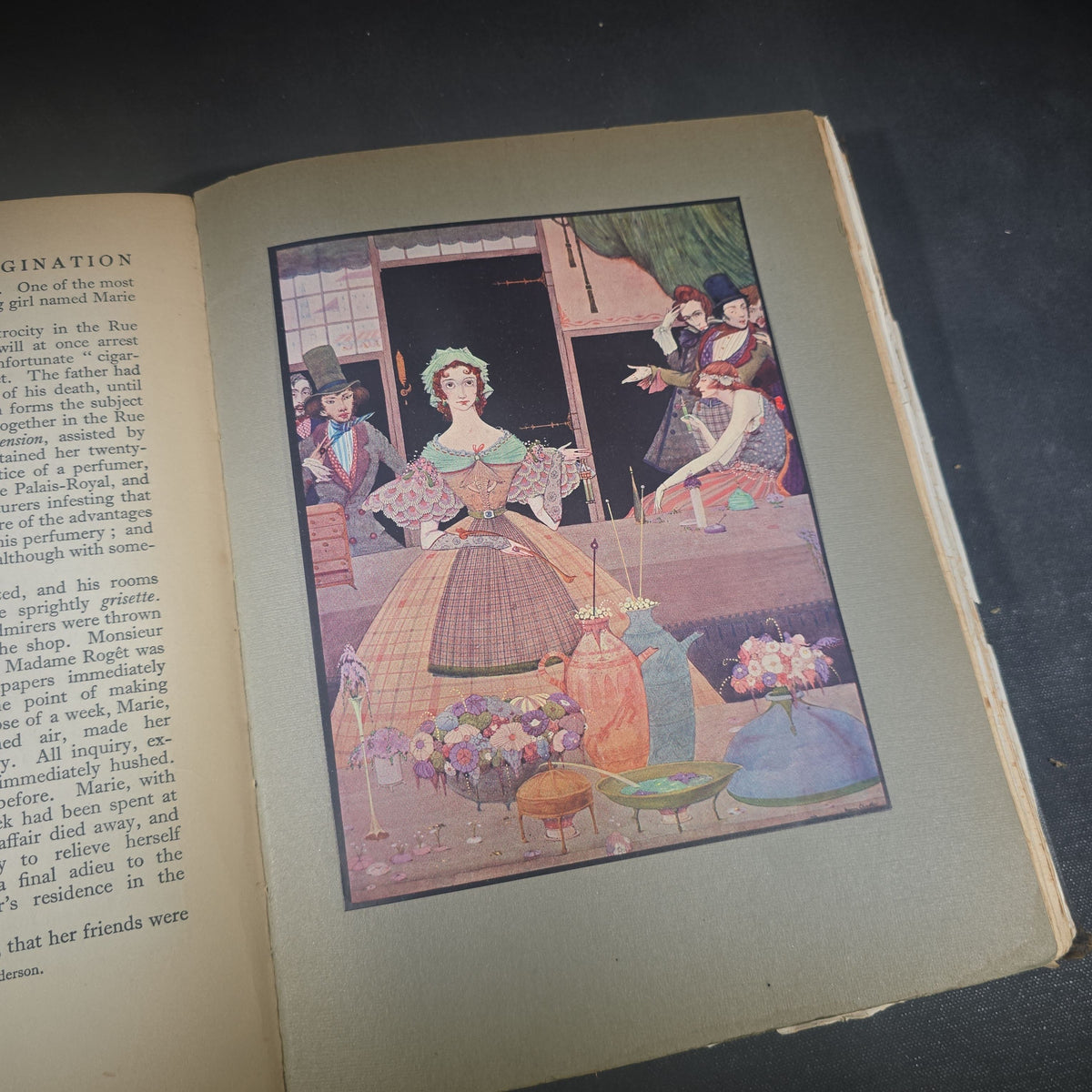 "Tales of Mystery and Imagination" Antique Illustrated Book by Edgar Allan Poe, Illustrated by Harry Clarke, Published by Brentano's, New York
