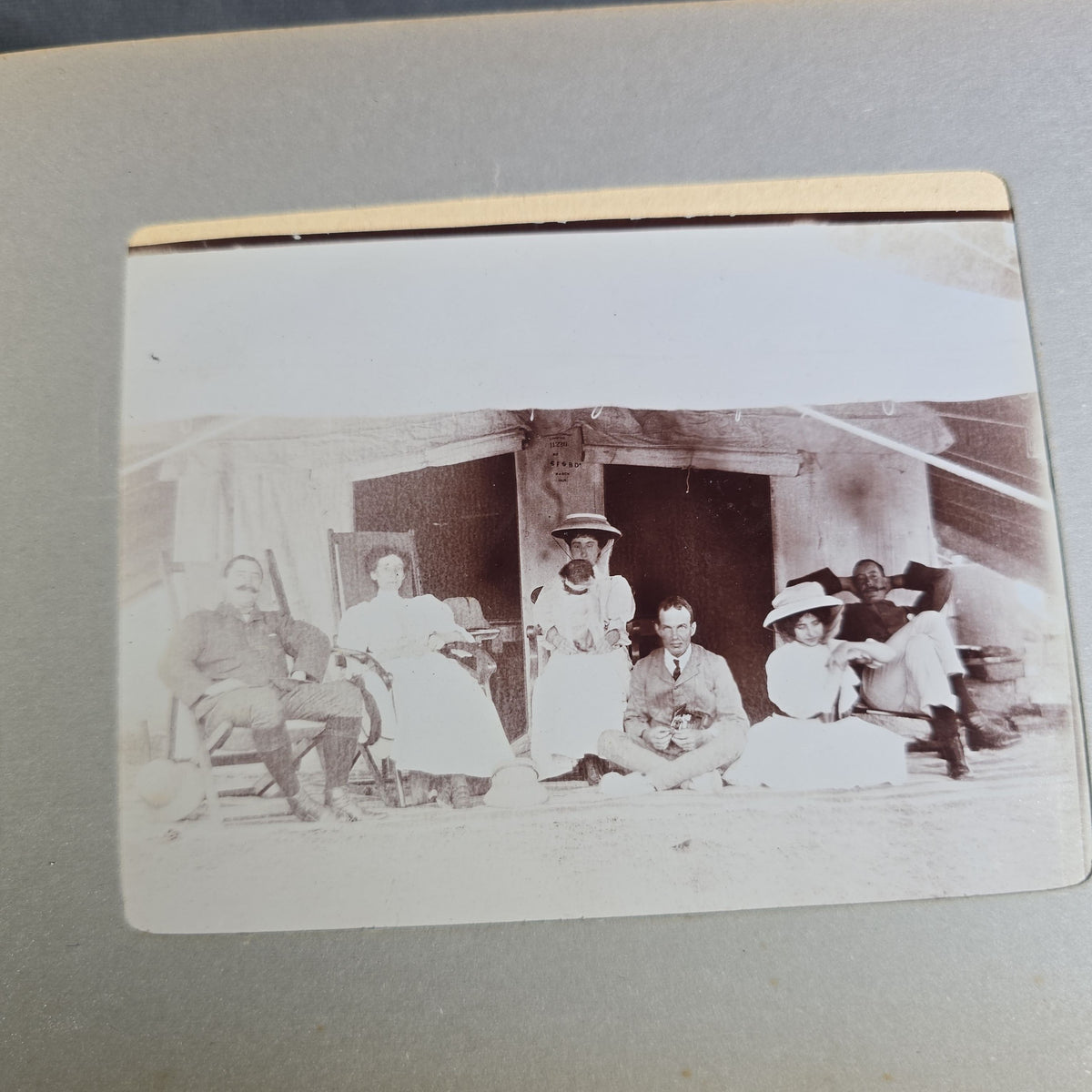 Antique Photo Album of British India Photographs including Dogs, Colonial Architecture, Encampments, and Monuments