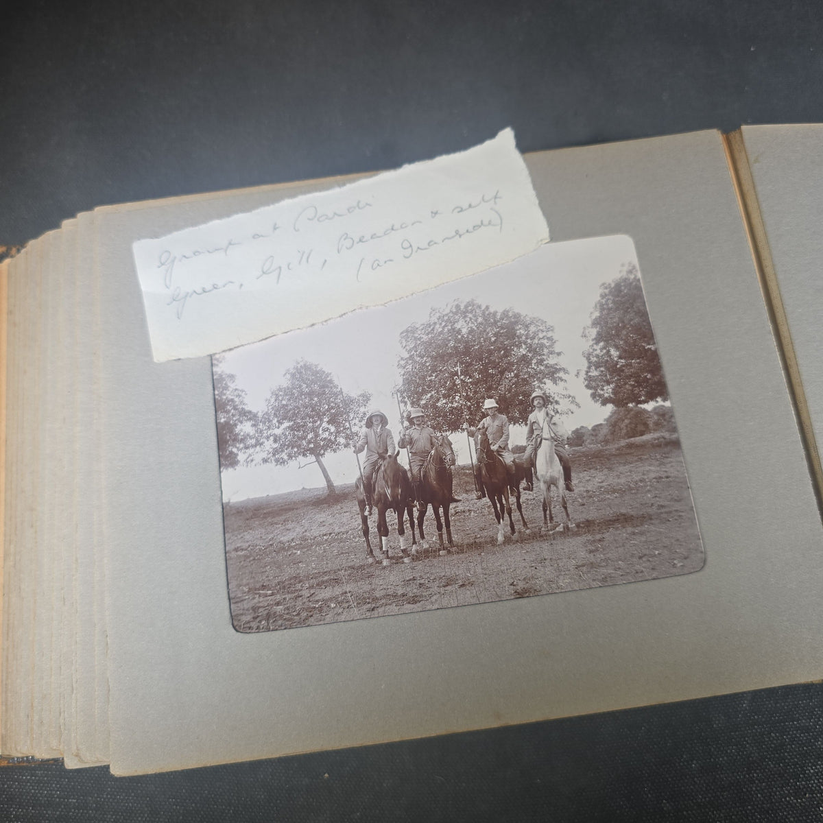 Antique Photo Album of British India Photographs including Dogs, Colonial Architecture, Encampments, and Monuments