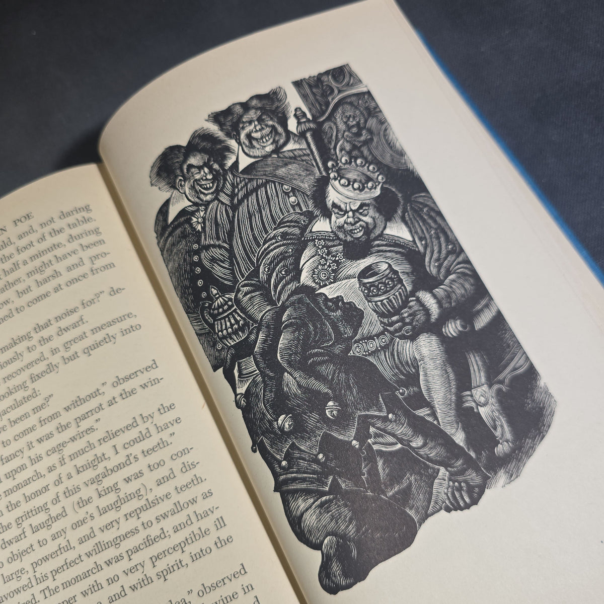 "Tales of Edgar Allan Poe" Vintage Illustrated Fiction Book by Edgar Allan Poe, Introduction by Hervey Allen, Wood Engravings by Fritz Eichenberg, Published by Random House, New York, 1944