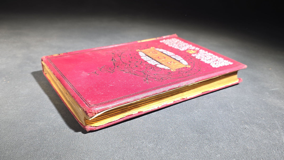 "Poems of Edgar Allan Poe" Antique Poetry Book by Edgar Allan Poe, Copyright 1882 by Henry L. Williams, Published by Hurst & Co., New York
