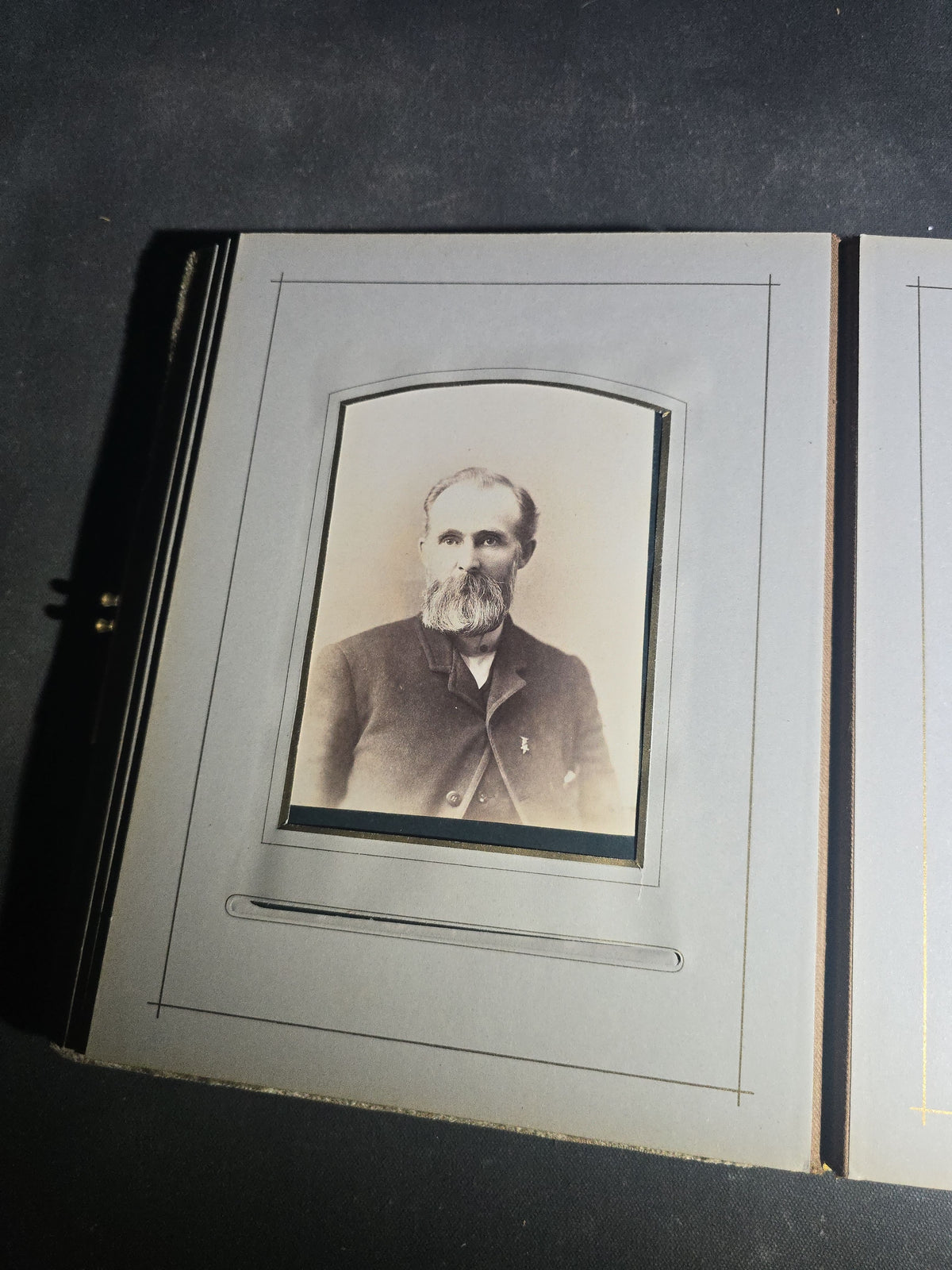 Antique Victorian Velvet Cover Photograph Album Containing Cabinet Card and C.D.V. Portraits, Mostly from Vermont, including Members of the Parker and Wight Families, Some Identified