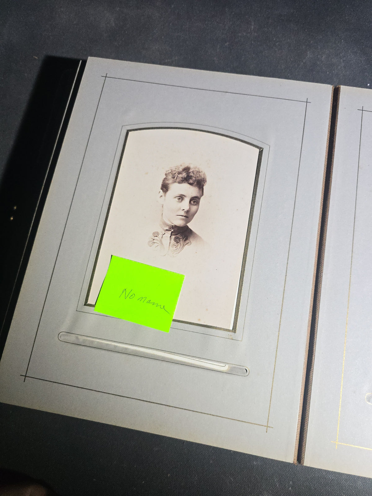 Antique Victorian Velvet Cover Photograph Album Containing Cabinet Card and C.D.V. Portraits, Mostly from Vermont, including Members of the Parker and Wight Families, Some Identified