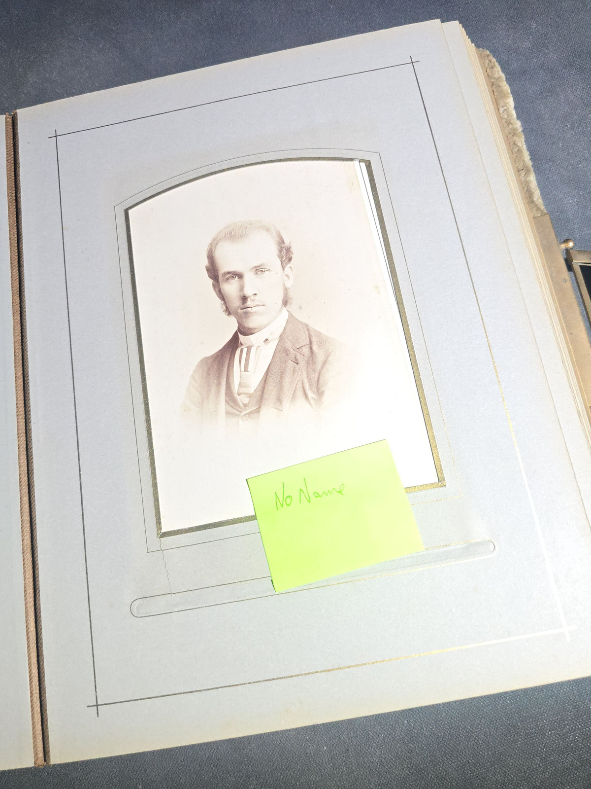 Antique Victorian Velvet Cover Photograph Album Containing Cabinet Card and C.D.V. Portraits, Mostly from Vermont, including Members of the Parker and Wight Families, Some Identified