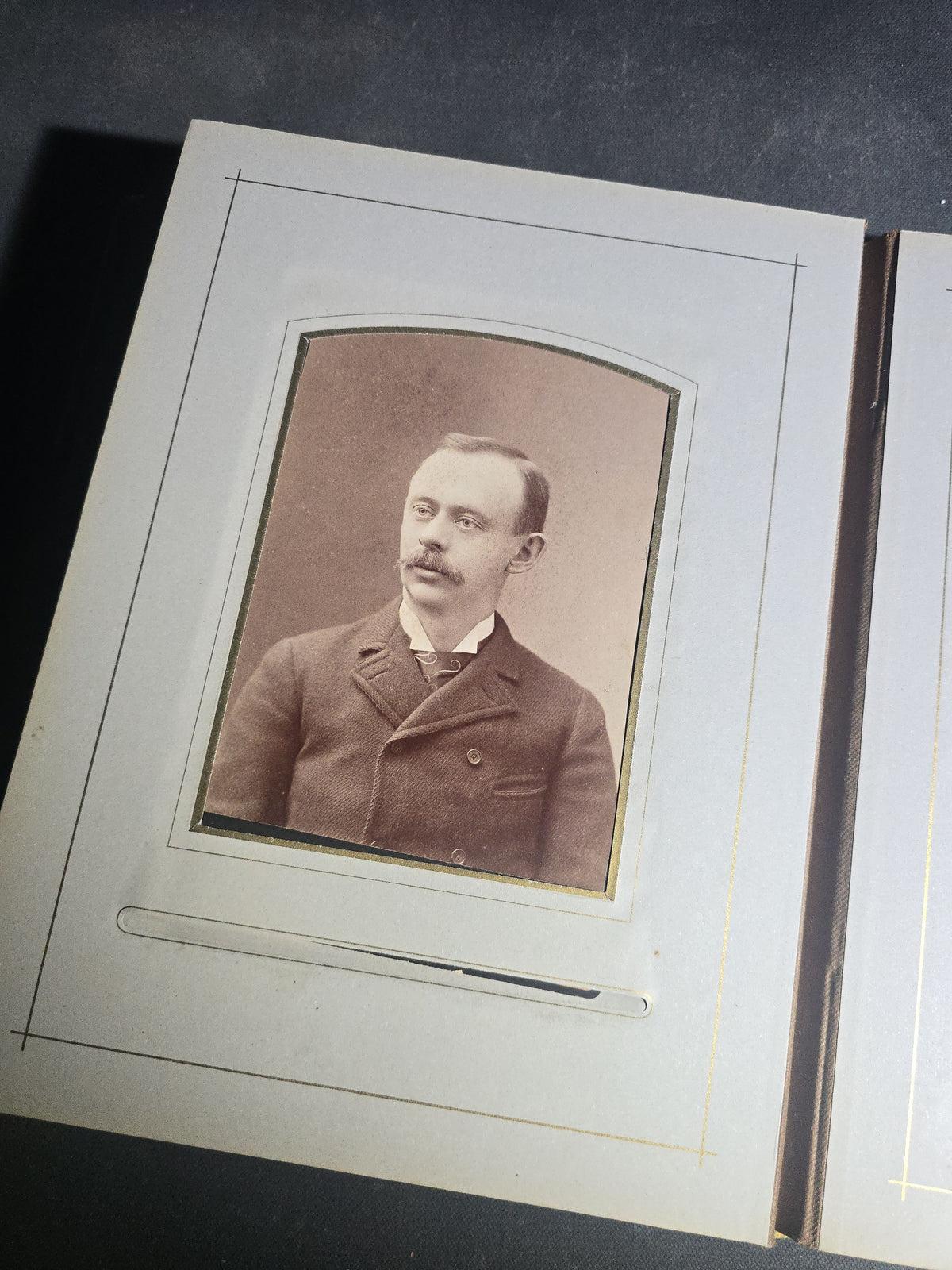 Antique Victorian Velvet Cover Photograph Album Containing Cabinet Card and C.D.V. Portraits, Mostly from Vermont, including Members of the Parker and Wight Families, Some Identified