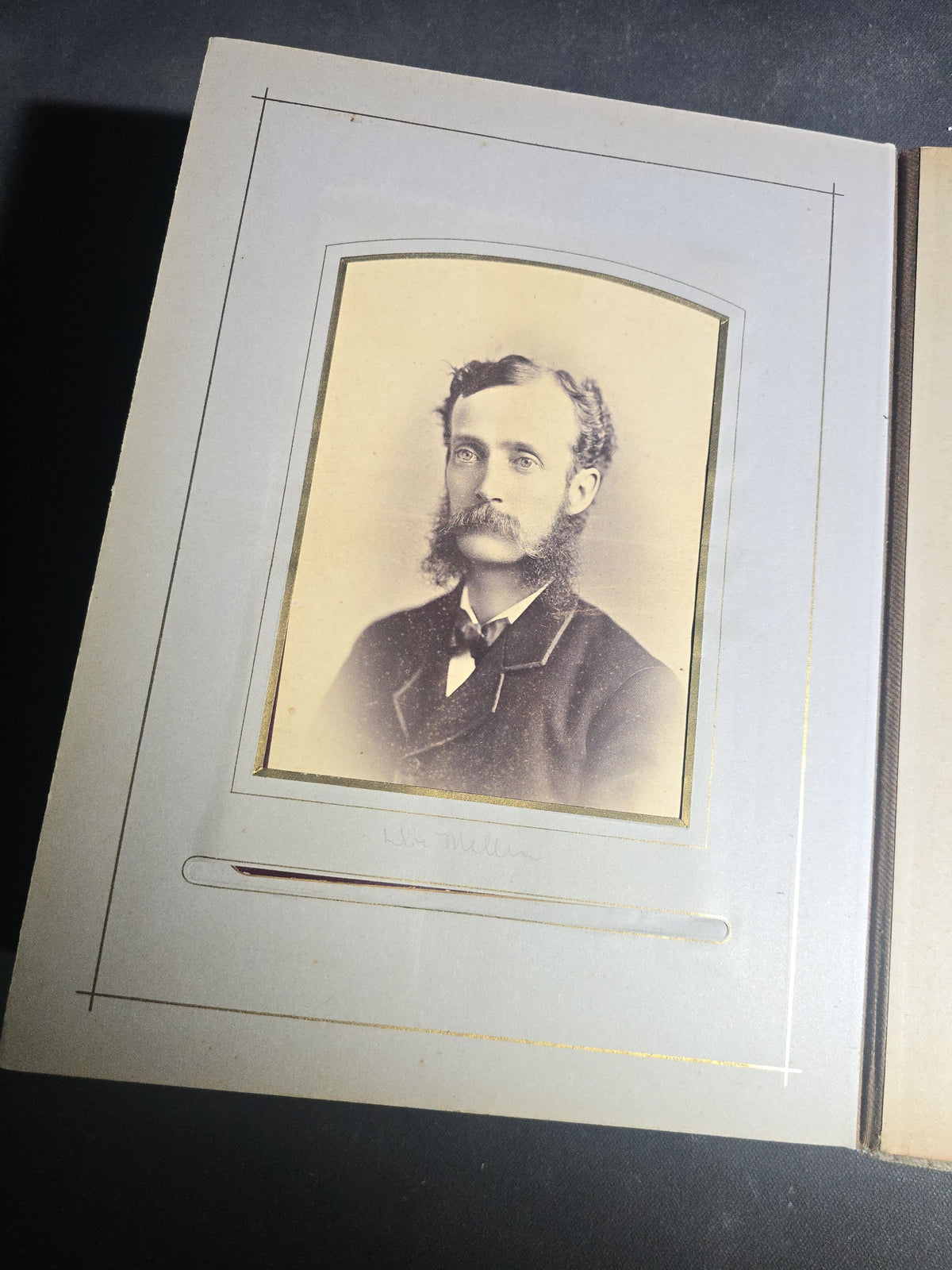 Antique Victorian Velvet Cover Photograph Album Containing Cabinet Card and C.D.V. Portraits, Mostly from Vermont, including Members of the Parker and Wight Families, Some Identified