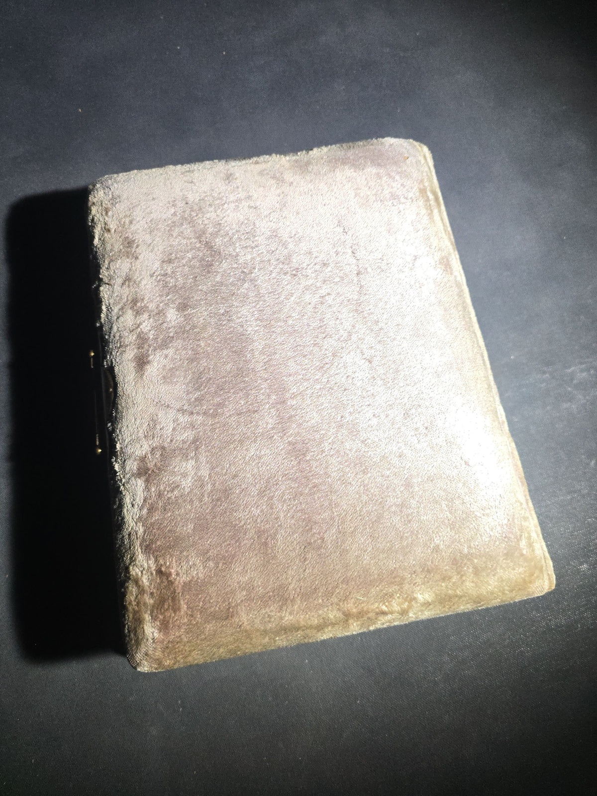 Antique Victorian Velvet Cover Photograph Album Containing Cabinet Card and C.D.V. Portraits, Mostly from Vermont, including Members of the Parker and Wight Families, Some Identified