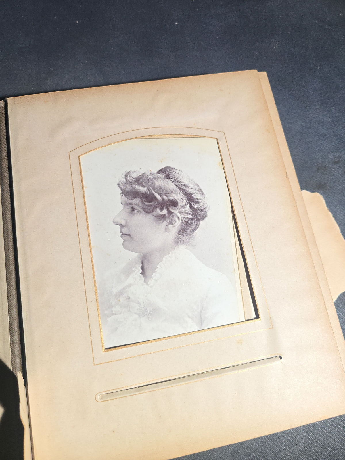 Antique Victorian Cabinet Card Photograph Album with Multiple Portraits, including Photographs by Jacoby of Minneapolis, Minnesota and Hastings of Newport, Rhode Island