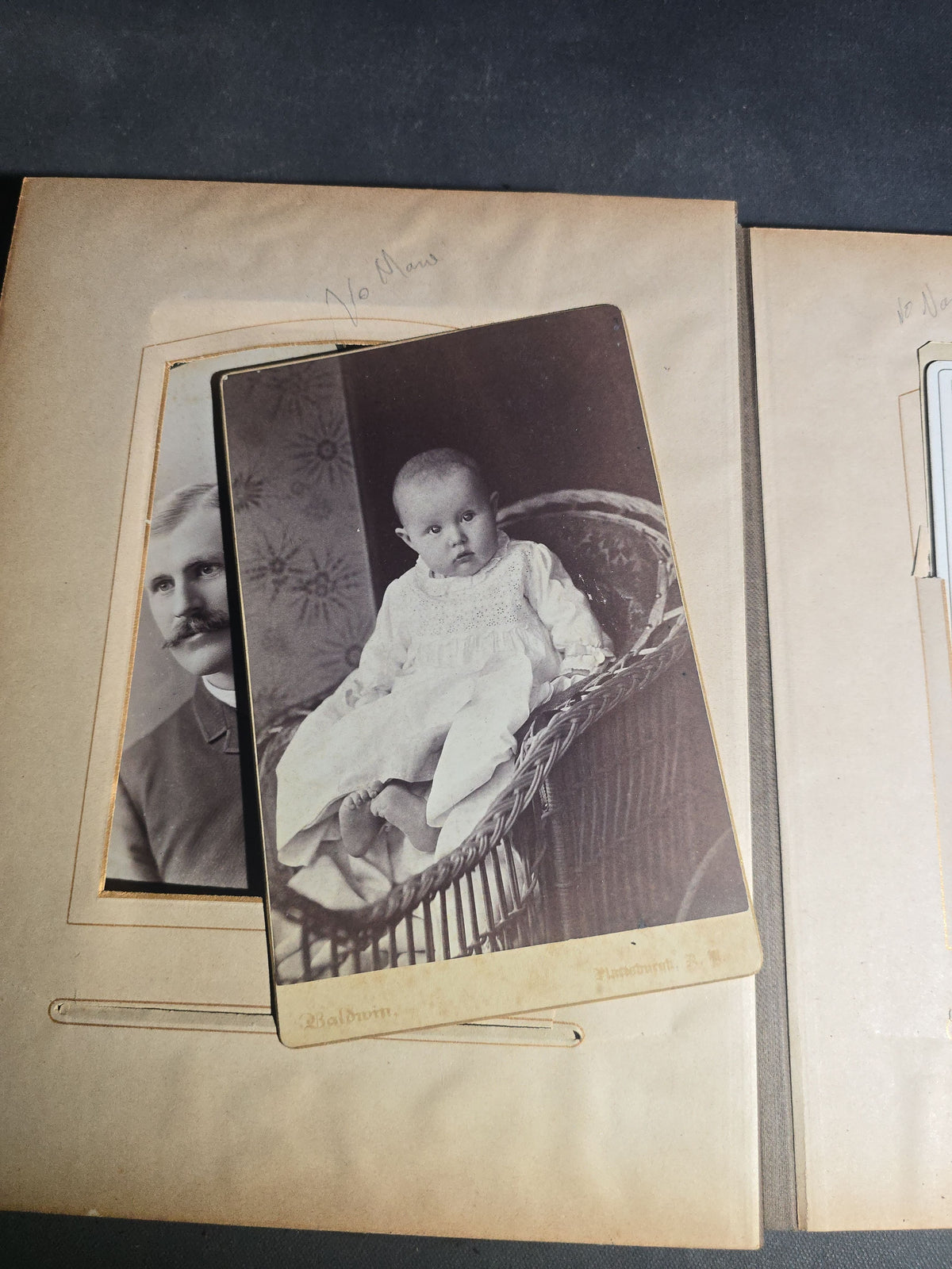 Antique Victorian Cabinet Card Photograph Album with Multiple Portraits, including Photographs by Jacoby of Minneapolis, Minnesota and Hastings of Newport, Rhode Island