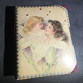 Lot 013 - Antique Victorian Celluloid Cover Cabinet Card and C.D.V. Photograph Album with Two Women Among Tulips