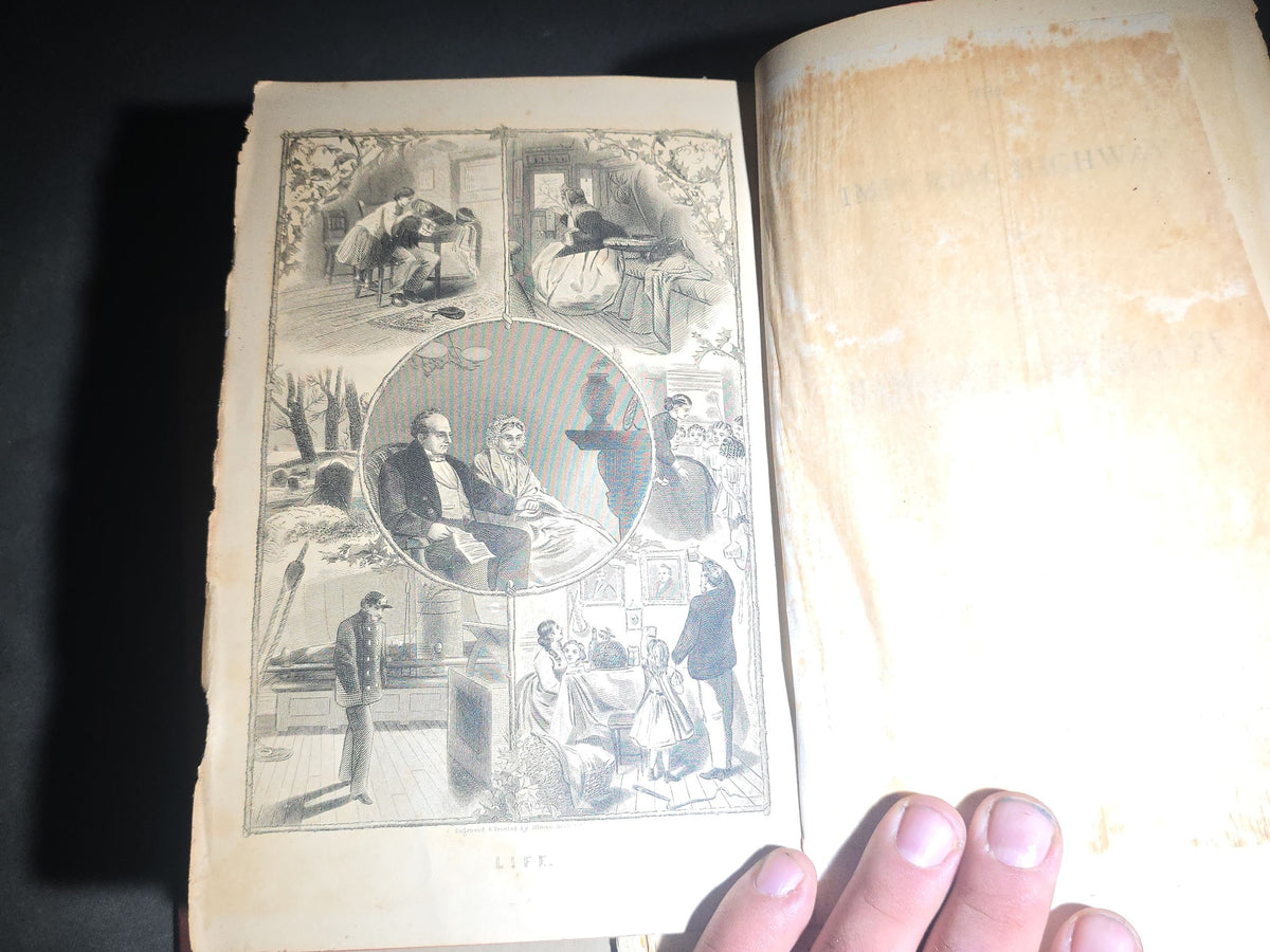 "The Imperial Highway to Fortune, Happiness and Heaven" Antique Illustrated Book by Jerome Paine Bates, Published by J. W. Goodspeed, Chicago, Illinois, 1878