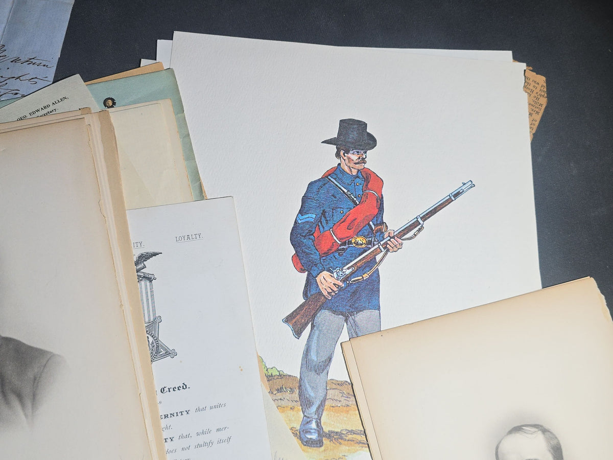 Antique and Vintage Rhode Island Grand Army of the Republic G.A.R. Ephemera Archive including Prescott Post No. 1, Arnold Post No. 4, Slocum Post No. 10, and George H. Browne Post No. 25, Providence and Pawtucket