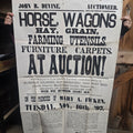 Lot 069 - Antique 1897 Letterpress Auction Broadside for the Estate of Mary A. Ficken, Jericho, New York, John R. Devine, Auctioneer, 28" W x 42" H