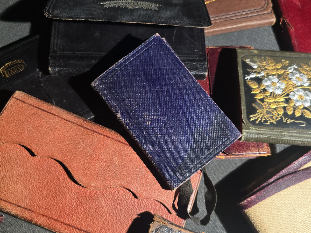 Grouping of 22 Antique and Vintage Handwritten Personal Diaries Belonging to Mrs. Delina M. Rowell of Chittenden, Vermont, 1870s-1890s and 1921, including Excelsior Diary and American Diary Editions