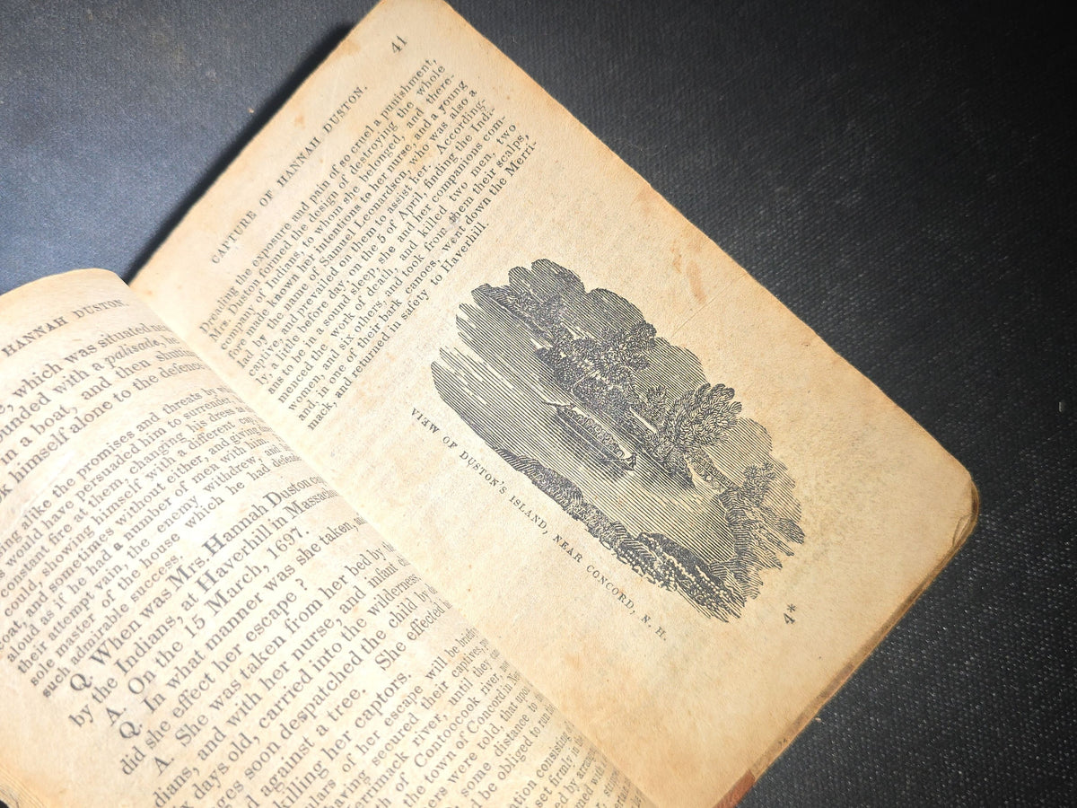 "A Catechism of the History of New-Hampshire, from Its First Settlement to the Present Period; for the Use of Schools and Families" Antique New Hampshire History Book by John Farmer, Published by Hoag and Atwood, Concord, New Hampshire, 1830