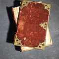 Lot 067 - "Manual Abreviado Da Missa E Da Confissao" Antique Portuguese-Language Illustrated Catholic Prayer Book by J.-I. Roquette, Published by V.a J.-P. Aillaud, Monlon E Cia., Paris, 1853, with Brass-Mounted Velvet Binding, Cover Detached, 3-1/2" H