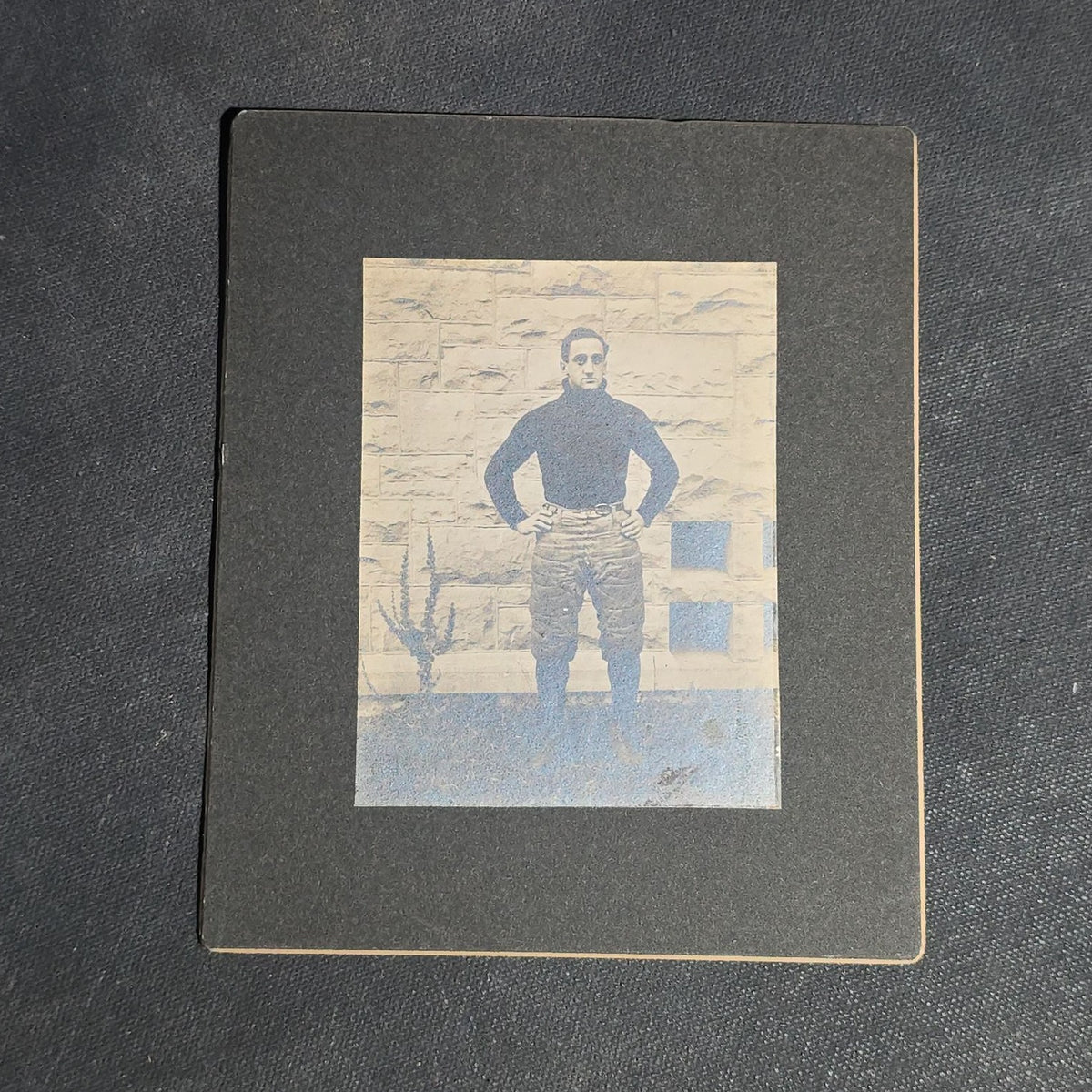 Grouping of Five Antique Sports Photographs including Three Real Photo Postcards R.P.P.C. of Early Football Players, Board-Mounted Football Player Portrait, and Board-Mounted Tennis Players Jessie Weston McGill and Nellie Jackson McWilliam