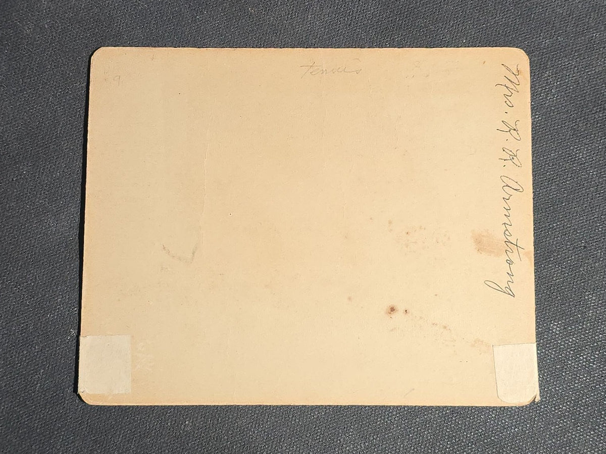 Grouping of Five Antique Sports Photographs including Three Real Photo Postcards R.P.P.C. of Early Football Players, Board-Mounted Football Player Portrait, and Board-Mounted Tennis Players Jessie Weston McGill and Nellie Jackson McWilliam