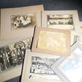 Lot 022 - Grouping of Seven Antique and Vintage Board-Mounted and Foldered Photographs Including Community Gatherings, Family Portraits, City Hall Group, and Conway "12" Inscription
