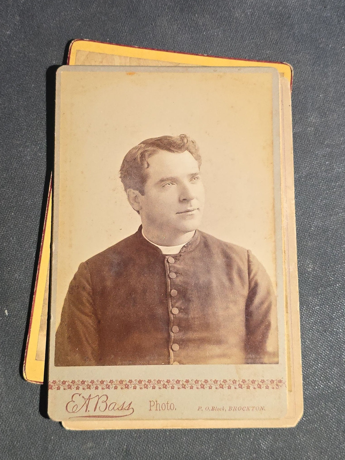 Grouping of 22 Antique Cabinet Card Photographs including Military Portraits, Clergy, Memorial Card, and Architectural Views, Photographed by Bayley & Murphy, Halifax, Nova Scotia and Others