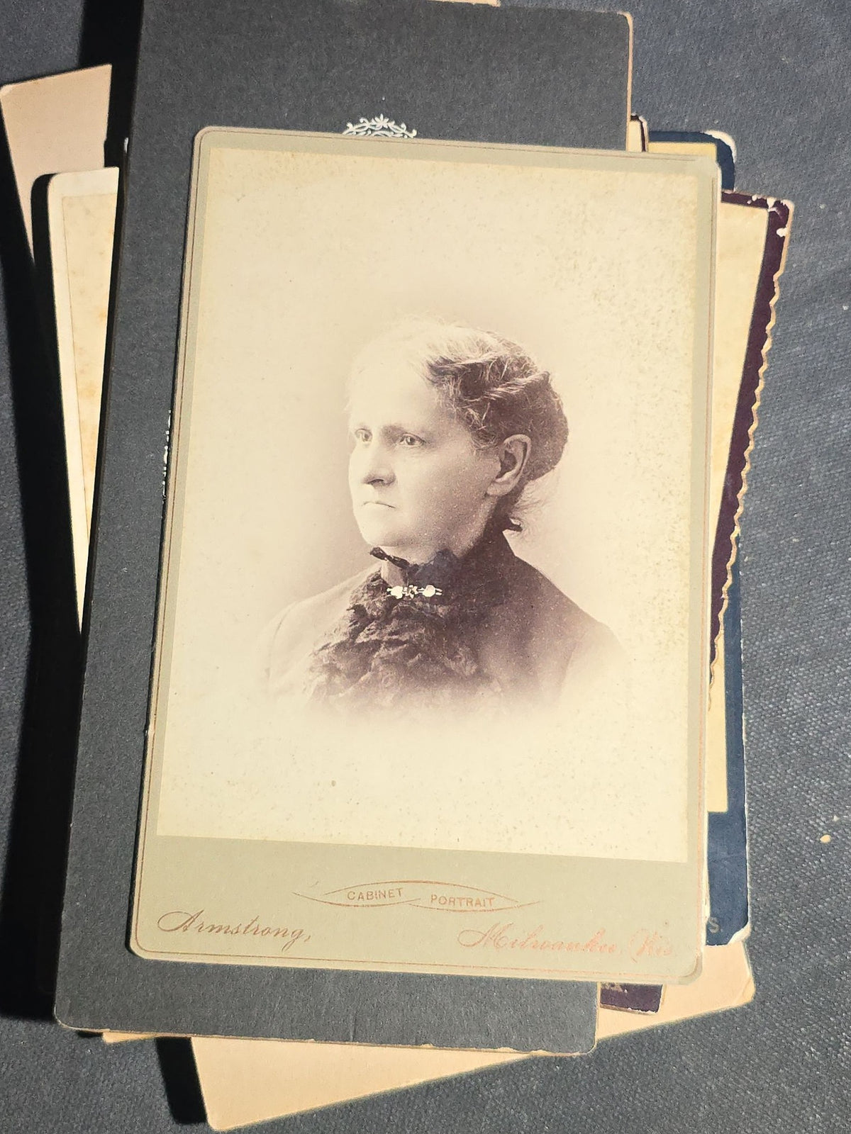 Grouping of 22 Antique Cabinet Card Photographs including Military Portraits, Clergy, Memorial Card, and Architectural Views, Photographed by Bayley & Murphy, Halifax, Nova Scotia and Others