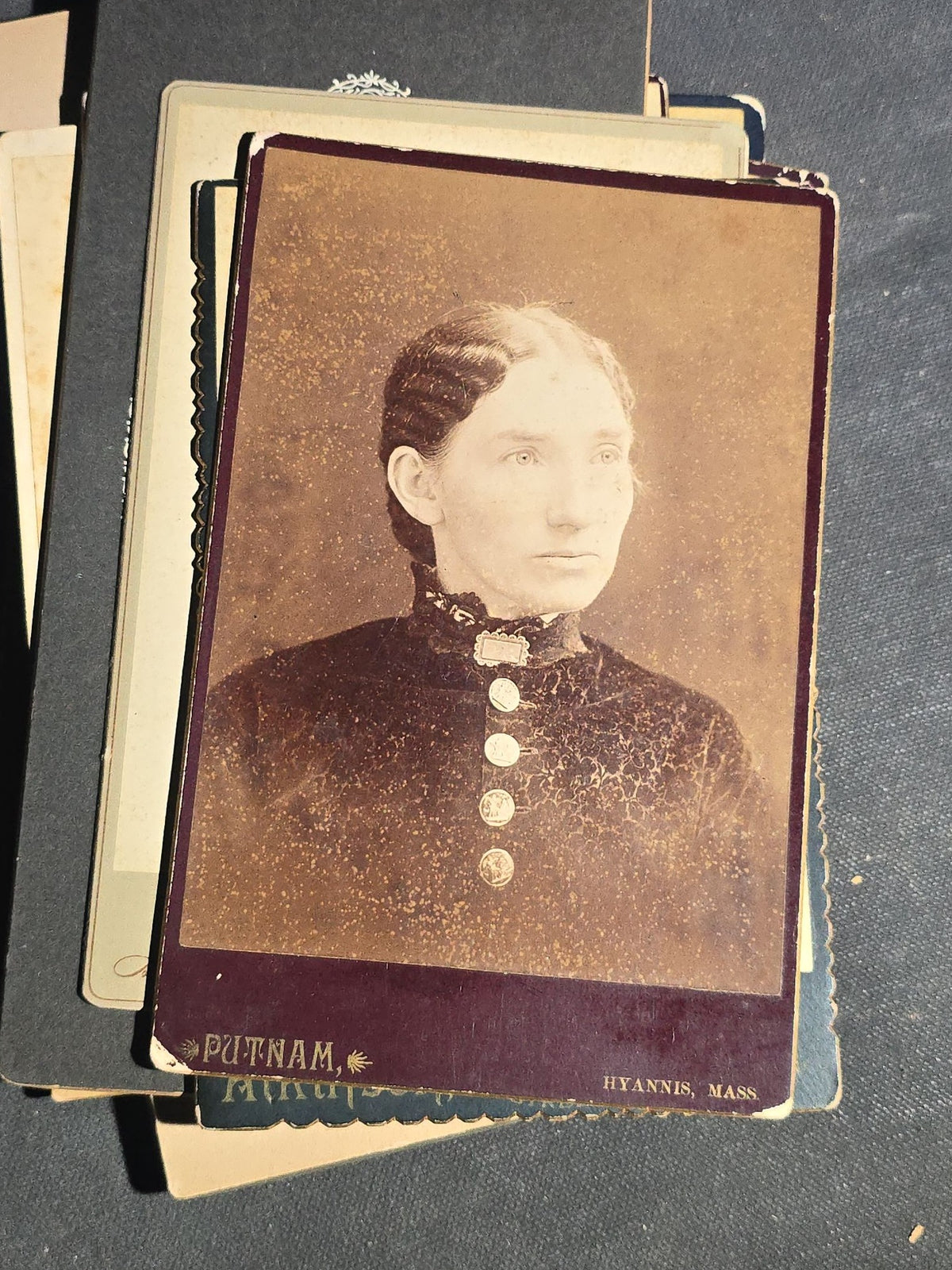 Grouping of 22 Antique Cabinet Card Photographs including Military Portraits, Clergy, Memorial Card, and Architectural Views, Photographed by Bayley & Murphy, Halifax, Nova Scotia and Others
