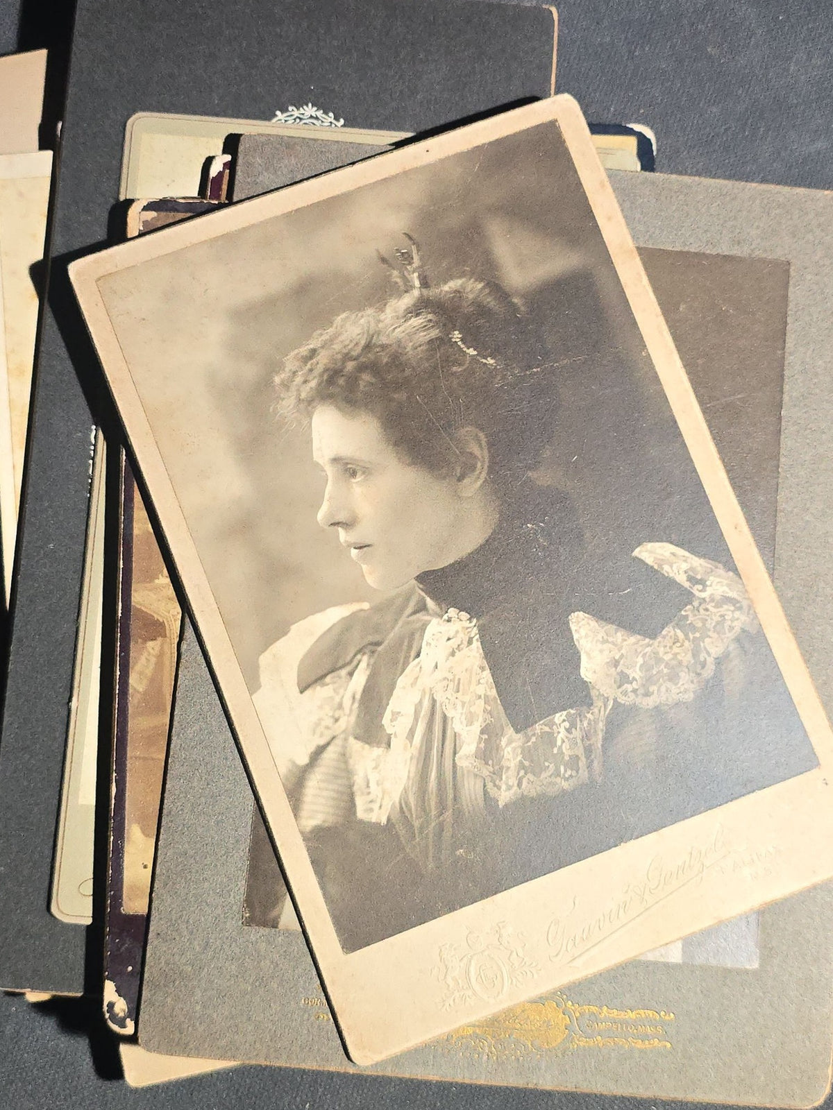 Grouping of 22 Antique Cabinet Card Photographs including Military Portraits, Clergy, Memorial Card, and Architectural Views, Photographed by Bayley & Murphy, Halifax, Nova Scotia and Others