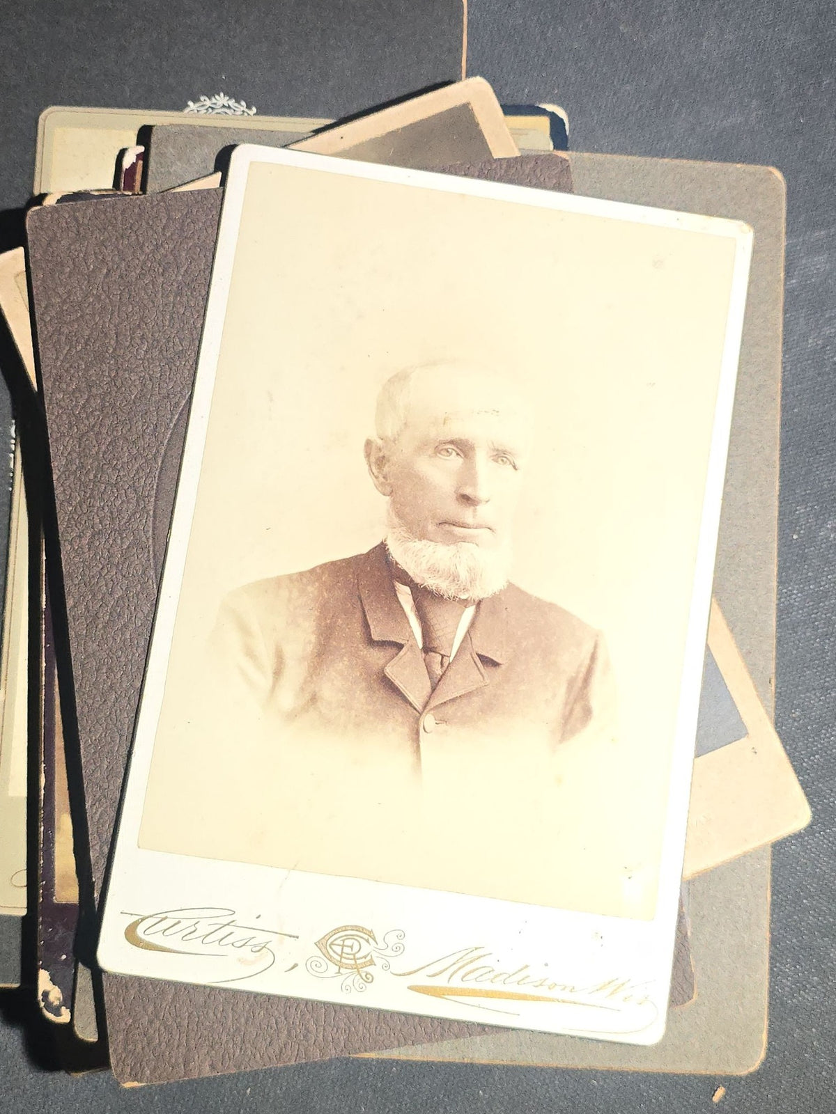 Grouping of 22 Antique Cabinet Card Photographs including Military Portraits, Clergy, Memorial Card, and Architectural Views, Photographed by Bayley & Murphy, Halifax, Nova Scotia and Others