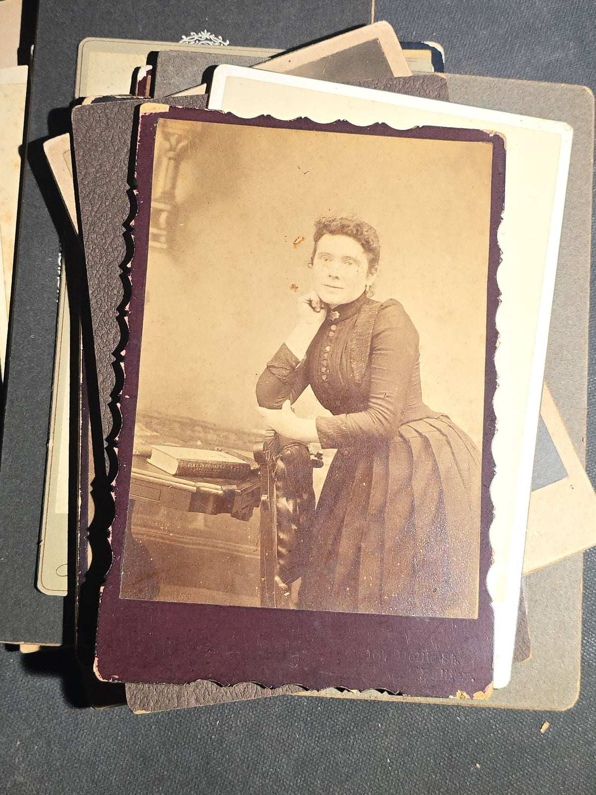 Grouping of 22 Antique Cabinet Card Photographs including Military Portraits, Clergy, Memorial Card, and Architectural Views, Photographed by Bayley & Murphy, Halifax, Nova Scotia and Others