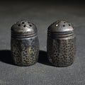 Lot 133 - Pair of Antique Miniature Sterling Silver Hammered Salt and Pepper Shakers, S.C.S. Co., Made in U.S.A., 1-1/4" H each