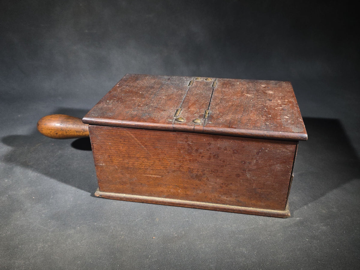 Antique Wooden Fraternal Ballot Box with Clay Voting Balls