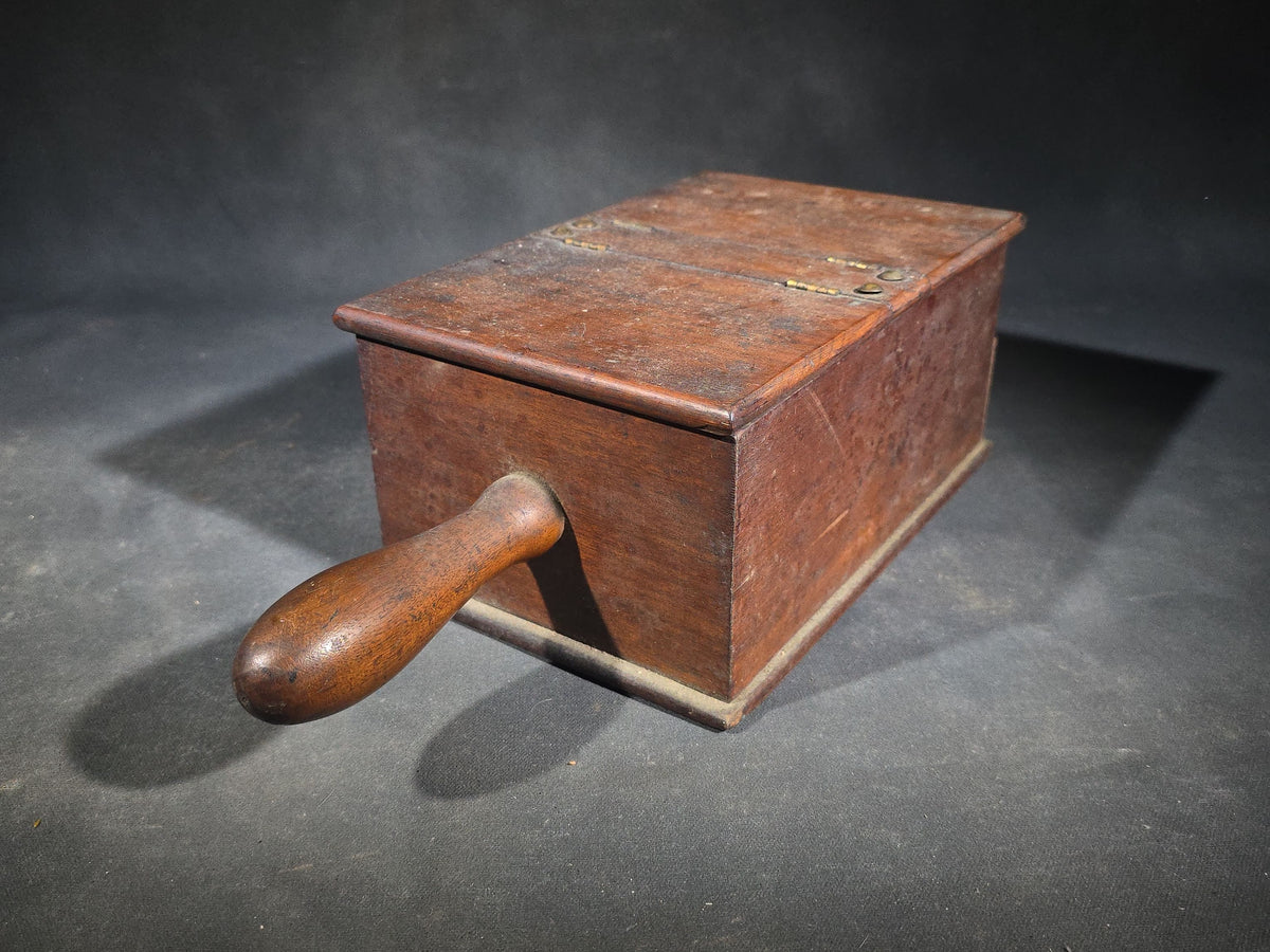 Antique Wooden Fraternal Ballot Box with Clay Voting Balls