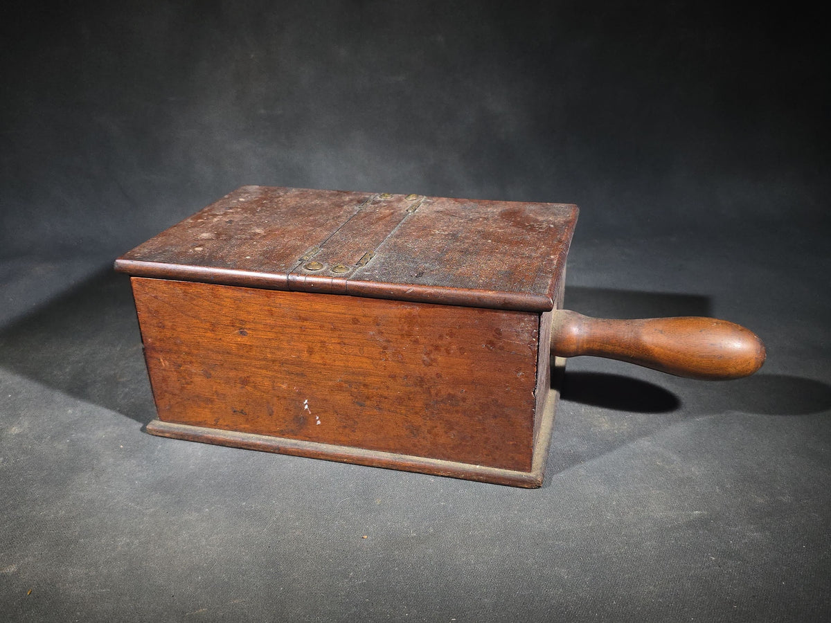 Antique Wooden Fraternal Ballot Box with Clay Voting Balls