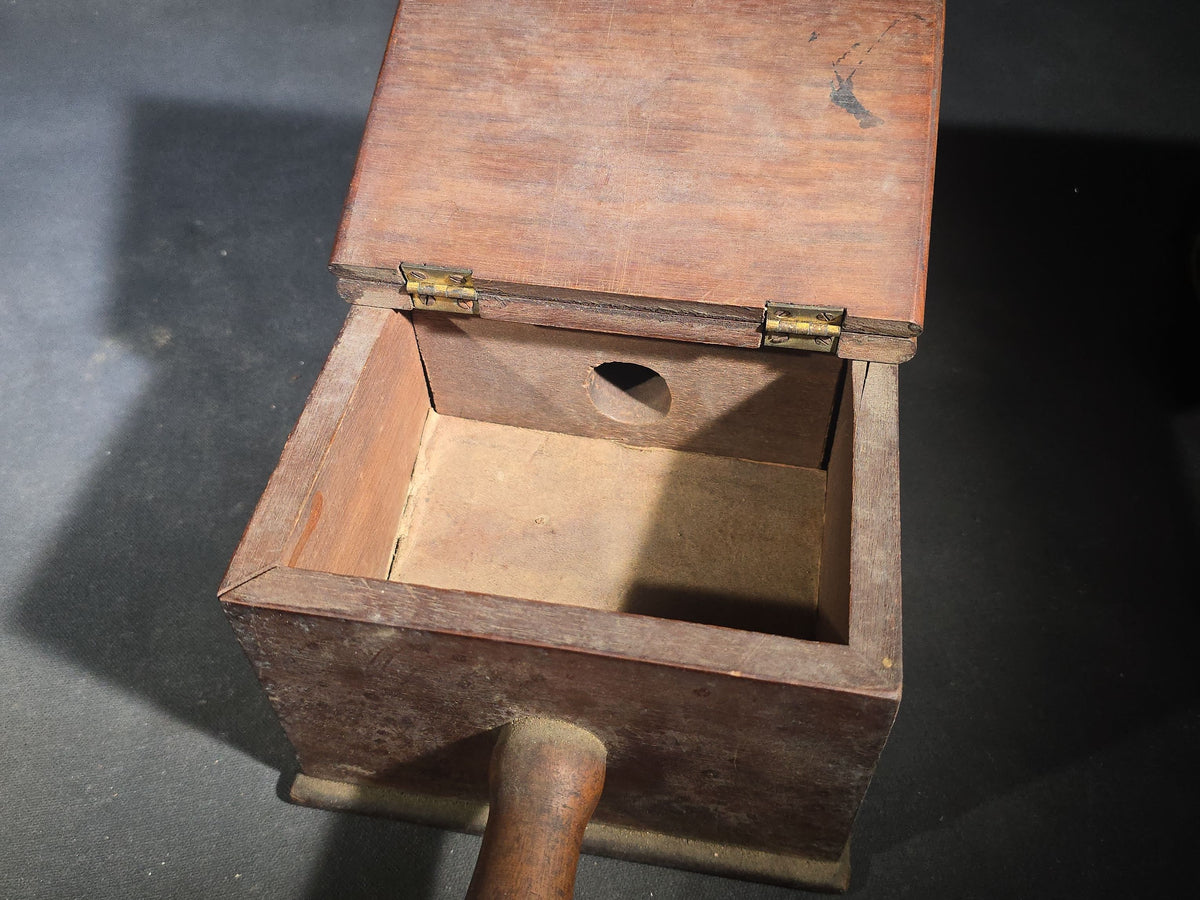 Antique Wooden Fraternal Ballot Box with Clay Voting Balls