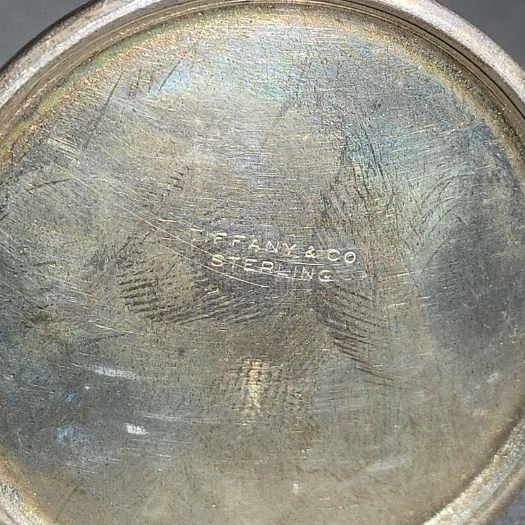 Vintage Tiffany & Co. Sterling Silver Miniature Oil Can Engraved "Happy 25th Gale and Gloria"